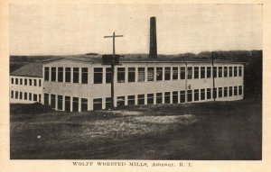 Vintage Postcard Wolff Worsted Mills Ashaway Rhode Island A.M. Simon Pub.
