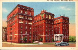 Minnesota Rochester Colonial Hospital 1942 Curteich