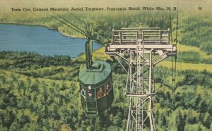 Vintage Postcard 1946 Tram Car Cannon Mountain Aerial Tramway White Mts. NH