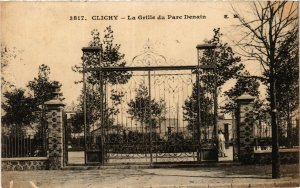 CPA CLICHY La Grille du Parc Denain (413389)