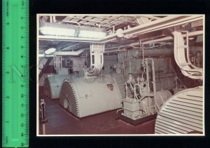 197998 GERMANY Ship Sassnitz auxiliary machine Old color photo