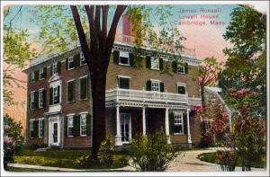 James Russell Lowell House, Cambridge MA  (corner damage)