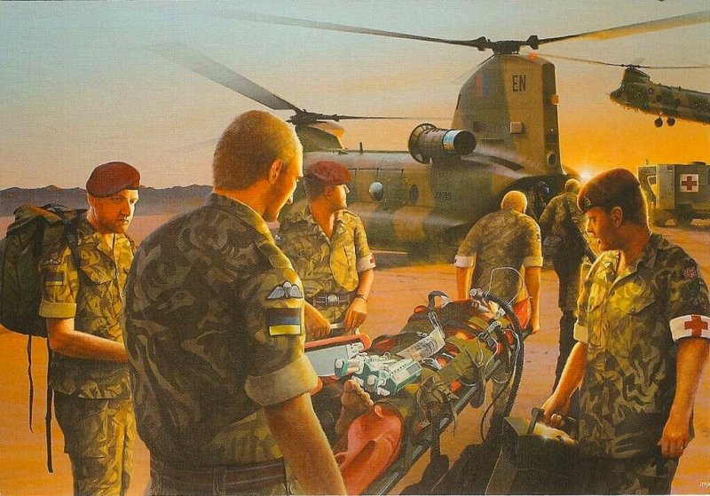 (b42) Dawn Casevac - 16 Close Support Medical Regiment Iraq 2003 - Postcard