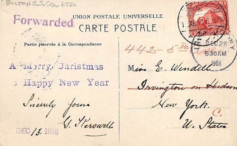 Ramsay Bolton Steamship Co Ship 1908 