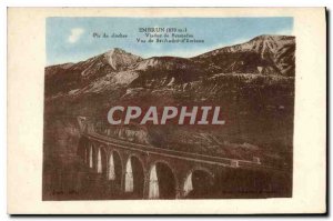 Postcard Old Embrun Plc Bell Bramafan Viaduct View of St. Andre d'Embrun