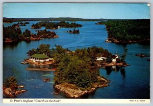 St Peters Anglican Church On The Rock Stony Lake Peterborough ON 1971 Postcard