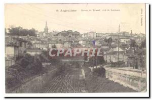 Angouleme Old Postcard Entree tunnel rating of Bordeaux (rail train)