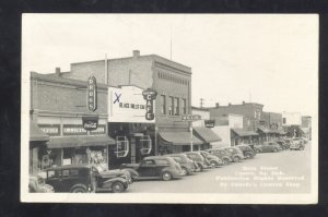 RPPC CUSTER SOUTH DAKOTA SD DOWNTOWN STREET SCENE CARS REAL PHOTO POSTCARD