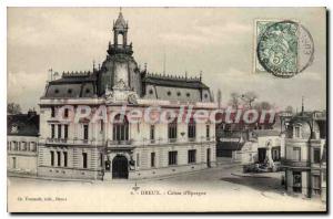 Old Postcard Dreux Caisse D'Epargne