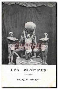 Old Postcard The Vision of Olympians & # 39art