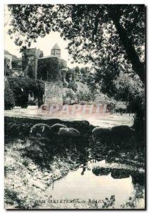 Old Postcard Sauverre Bearn Sheep