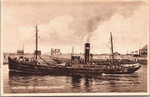 Netherlands IJmuiden 350 Trawler Flandria Vintage Postcard 04.14