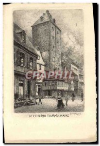 Old Postcard From Mainz in Mainz reisrne Thurm