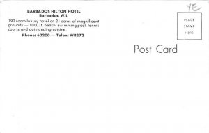 Barbados Hilton Hotel Barbados West Indies Postcard