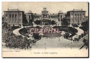 Old Postcard Marseille Le Palais Longchamp