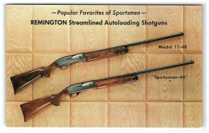 1950s Remington Postcard Model Advertising Shotguns 11-48 & Sportsman 48 