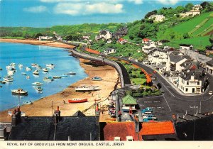 uk50555 royal bay of grouville from mont orgueil  jersey uk