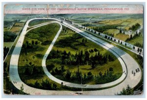 Indianapolis Indiana IN Postcard Bird's Eye View Indianapolis Motor Speedway