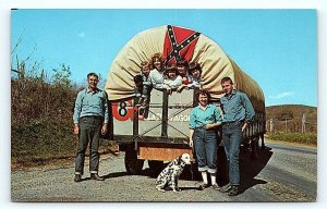 VIRGINIA? ~ The LAST WAGON WEST- Gillis Family Covered Wagon c1960s Postcard