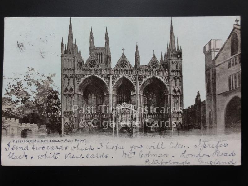 Peterborough Cathedral - West Front c1905