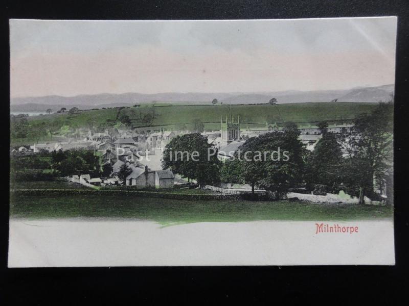 Cumbria MILNTHORPE VILLAGE c1905 Postcard by John Mashiter Post Office