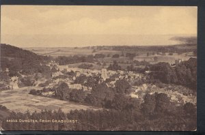 Somerset Postcard - Dunster From Grabhurst     RS18529