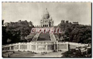 Old Postcard Paris while strolling the Basilica of the sacred heart and & # 3...