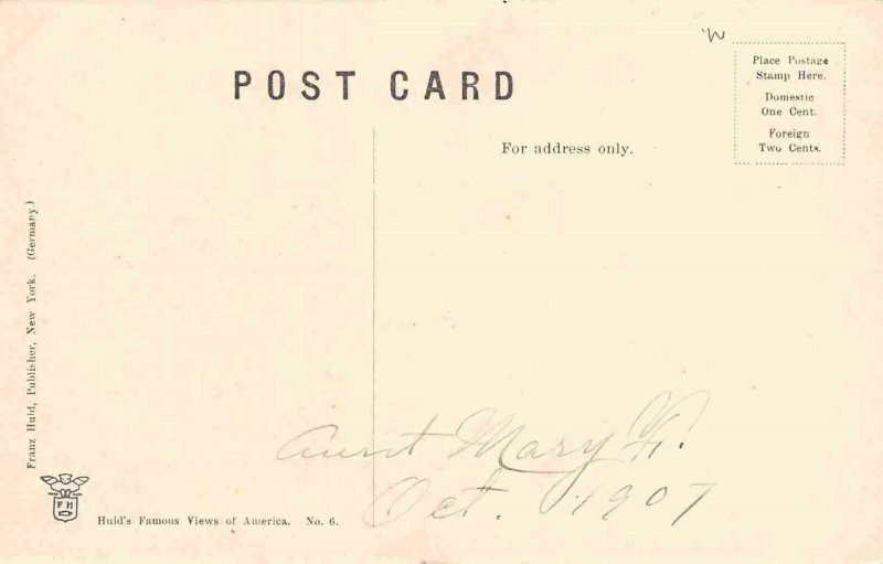 Railroad Train Canyon Animas River Colorado 1907 postcard