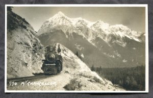 3354 - Canada Postcard MOUNT CHANCELLOR BC. Train. Real Photo Postcard B Harmon