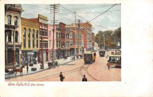 Glen Falls New York Street Scene Historic Bldgs Antique Postcard K89136 