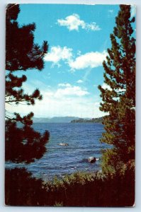 Nevada Postcard Lake Tahoe Crystal Bay North Shore Exterior View c1960 Vintage
