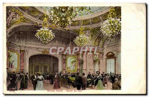 Old Postcard Monte Carlo Casino Game room