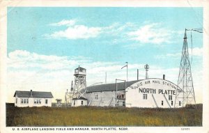 NORTH PLATTE, Nebraska NE  AIRPLANE LANDING FIELD & HANGAR  Mail Station 1932