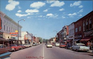 Ligonier Indiana IN 1960s Street Scene VW Volkswagen Bug Beetle Vintage PC