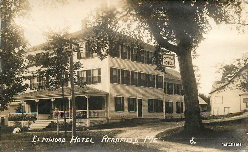 1939 Elmwood Hotel Redfield Maine RPPC Real photo postcard 11186 Eastern