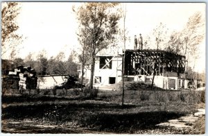 c1910s Occupational House Construction RPPC +Architect Lumber Real Photo PC A135