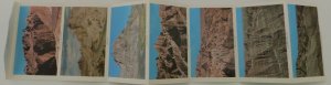 BAD LANDS South Dakota Vintage Souvenir Card Images Fold out card  with 14 views 