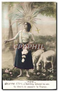 Old Postcard Fantaisie Jeanne d & # 39Arc has Domremy