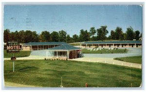 1955 Leland Motel Exterior Building Field West Atlanta Georgia Vintage Postcard 