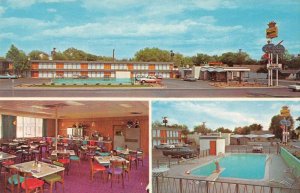 Dalhart Texas Western Skies Motor Inn and Restaurant Vintage Postcard AA40346