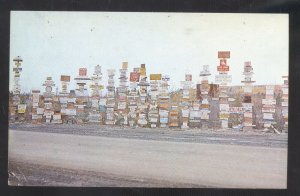 ALASKA HIGH MILE MARKER 635 WATSON LAKE MILEPOST VINTAGE POSTCARD