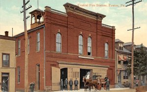 Central Fire Station Easton, PA., USA Pennsylvania Fire Department Unused 