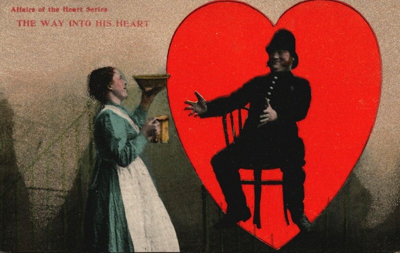 Vintage Postcard 1910's Affairs Of The Heart Series Valentine Special Souvenir