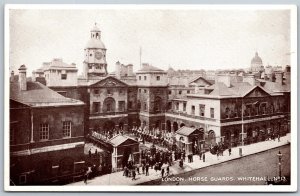 Vtg London England Changing Of The Horse Guards Whitehall 1910s View Postcard