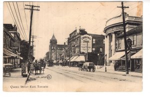 Queen Street East, Toronto, Ontario, Sign Gibbon Bros, Trolley, Used 1908