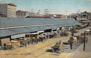 French market New Orleans, Louisiana, USA Market 1908 