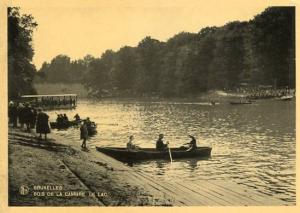 Belgium - Brussels, Cambre Woods, The Lake *RPPC