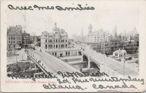 Ottawa ON from Rideau Canal 1904 Turnhout & Ottawa Duplex Cancel Postcard E82