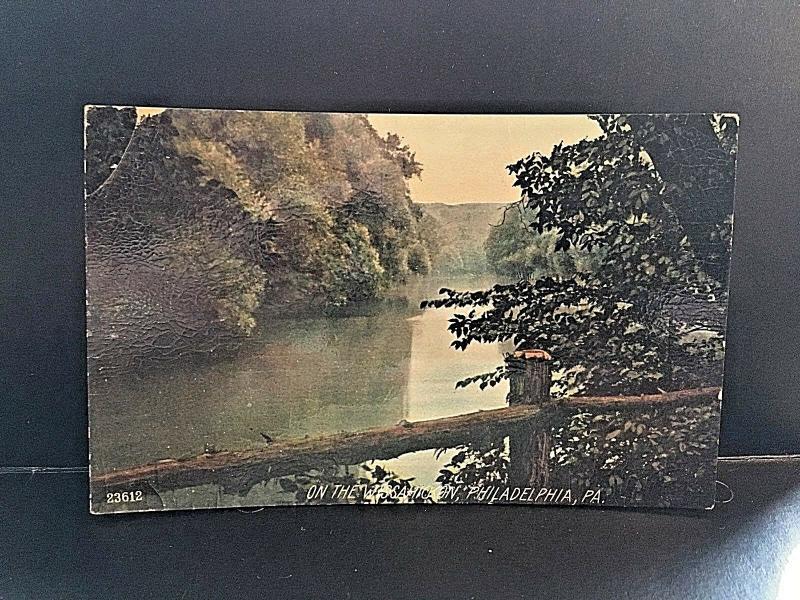 Postcard View of The Wissahickon River , Philadelphia, PA   W1