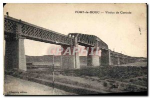 Postcard Old Port de Bouc Viaduct Caronte